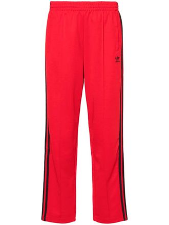 adidas logo-embroidered straight-leg track pants - women - Cotton/Recycled Polyester - M