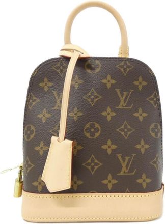 Louis Vuitton Brown Coated Canvas Backpack (Pre-Owned)