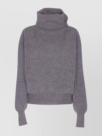 Haikure virgin wool high neck long sleeve jumper