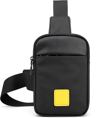 Generic Men Chest Bag Wear Resistant Nylon Crossbody Adjustable Strap Single Shoulder