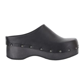 Scholl Pescura Naima Clog - Dames - Klompen - Zwart - 37 EU - Leer - Schoenen