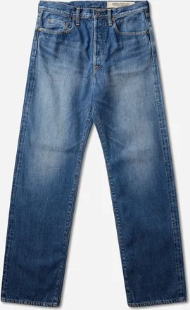 KAPITAL Men s 13.5oz Zimbabwe Denim 5P Monkey TH Pants (Processed) Washed Indigo
