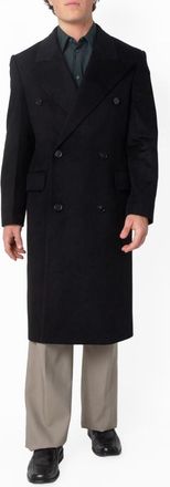 Burberry Double-Breasted Cashmere Tailored Coat, Brand Size 48 ( US Size 38 )