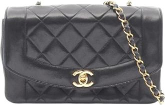 Chanel Pre-owned Vintage Shoulder Bag - Dames - Vintage Schoudertas - Zwart - ONE Size - Leer - Vintage