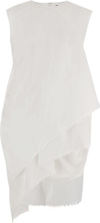 Jacquemus Asymmetrical Layered Cotton Dress