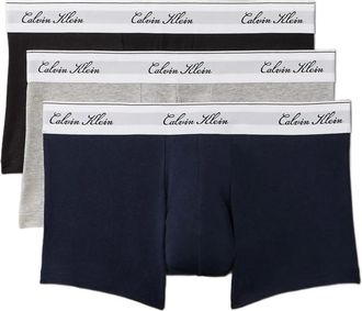 Calvin Klein Pack de 3 calzoncillos tipo trunk de tiro bajo Icon Cotton Stretch con logo - Underwear - Hombre - Multicolor - XL