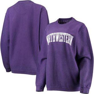 Pressbox Womens Pressbox Purple Northwestern Wildcats Comfy Cord Vintage Wash Basic Arch Pullover Sweatshirt at Nordstrom, Size Xx-Large