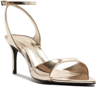 Schutz Zosia Ankle Strap Sandal in Platinum at Nordstrom, Size 5.5