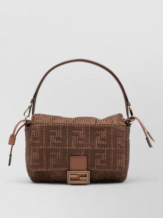 Fendi mamma baguette medium sellier shoulder bag