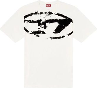 Diesel T-Boxt-N14 T-Shirt - Heren - T-shirts - Wit - M - Katoen - Tops