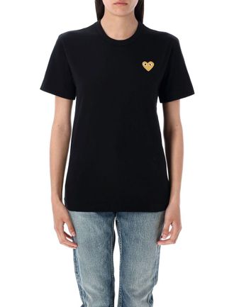 Comme Des Garçons Golden Heart Patch T-Shirt