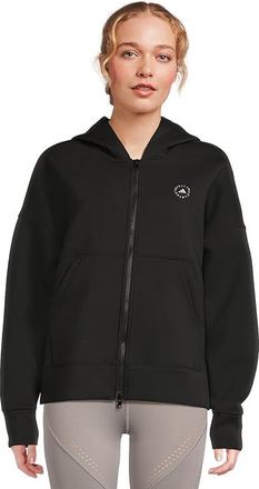 adidas Scuba Hoodie JV7036 Womens Sweater Black : LG, Polyester/Rayon