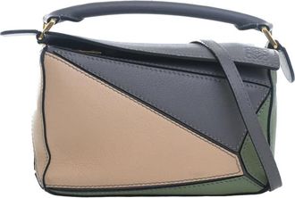 Loewe Pre-owned Loewe Mini Tricolor Calfskin Puzzle Satchel Ladies 67O8TLVEXMLXB2P6
