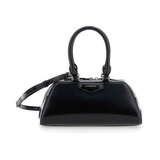 Givenchy Handbags, female, Black, Size: ONE SIZE Antigona East-West Mini Bag