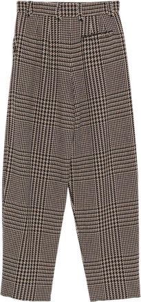 Emporio Armani Prince of Wales Check Trousers - Black