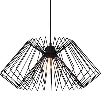 Oresteluchetta L&aacute;mpara Colgante Moderna De Metal Negro Trenzado Con Cable Ajustable &Oslash;50 Spider