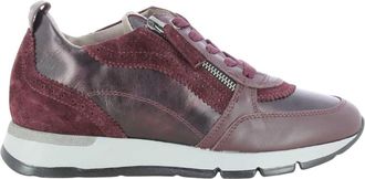 DL Sport Schoenen, Dames, Rood, 39 EU, Leer, 7116 Sneaker