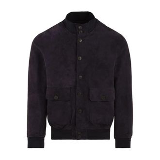 The Jack Leathers Riverside Seamless Jacket - Heren - Leren en Su&egrave;de Jassen - Blauw - L - Leer - Jassen