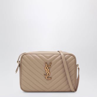 Saint Laurent Beige Lou Camera Bag in quilted leather
