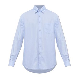 Paul & Shark Pocket Shirt - Heren - Zakelijke Overhemden - Blauw - M - Katoen - Overhemden