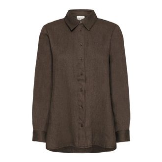 Ichi Ichi - Ihkirse LS Bluser - Dames - Blouses & Shirts - Bruin - Maat: L