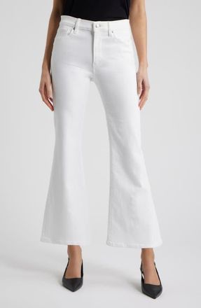 Frame Denim The Pixie Icon High Waist Flare Jeans in White at Nordstrom, Size 24P