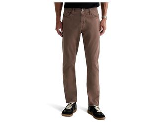 AG - Adriano Goldschmied Everett Slim Straight Pant Mens Casual Pants Sulfur Taupe Grey : 30 34, Cotton/Elastane