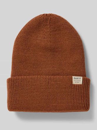 Barts Mütze mit Umschlag und Label-Detail Modell KINABALU in Mittelbraun, Größe 1