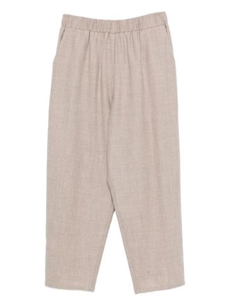 Dusan elastic-waist trousers - women - Wool - M - Neutrals