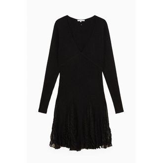 Patrizia Pepe Black Viscose Casual Womens Dress