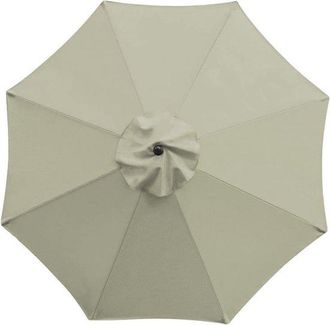 OEM Toldo De Repuesto Para Sombrilla Con 8 Varillas, Cubierta Resistente A Los Rayos Uv (solo La Parte Superior), Rayas Azules Y Blancas, 2 M