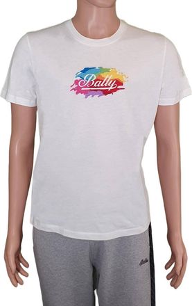 Bally Unisex Short Sleeve Logo T-Shirt In White