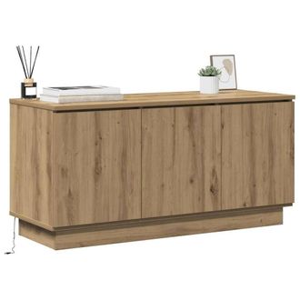 Berkfield Home TV Cabinet Artisan Oak 100x38x49 cm Engineered Wood in Brown | Size: 100 x 38 x 49 cm