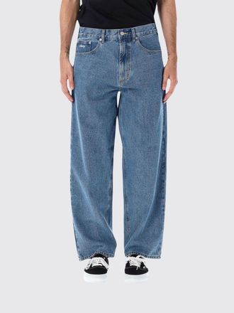 Obey Jeans Bigwig a gamba larga in denim di cotone a vita media