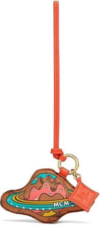 MCM Aren Planet Charm in Monogram Recycled Nylon in Multi at Nordstrom