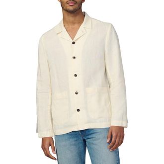 Joe's Hemingway Writers Long Sleeve Camp Shirt in Papyrus at Nordstrom Rack, Size Xx-Large