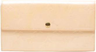 Louis Vuitton Pre-owned Wallets, female, Beige, Size: ONE SIZE Pre-owned Leather Wallet
