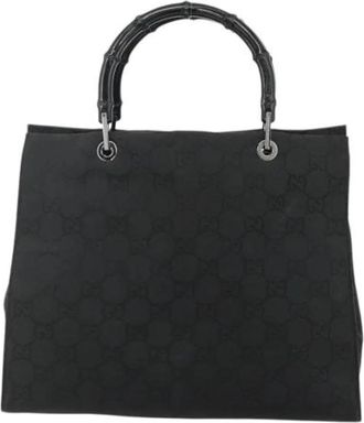 Gucci Pre-owned Tote Bag - Dames - Vintage Shopper - Zwart - ONE Size - Leer - Vintage