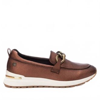 Xti Womens Casual Slip-On Moccasins In Bronze
