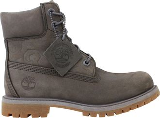 Timberland 6inch Womens Dark Grey Boots Nubuck - Size UK 3.5