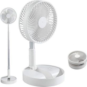 OEM Ventilador Port&aacute;til Con Control Remoto, Silencioso Y Plegable, Ventilador De Mesa - Bater&iacute;a Recargable De 7200 Mah, Carga Usb