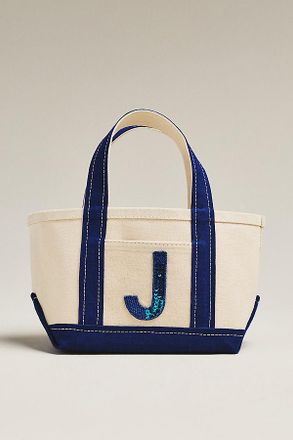 Maeve The Hartley Monogram Mini Canvas Tote by Maeve