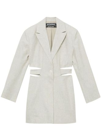 Jacquemus La Robe Bari blazer minidress - Neutrals