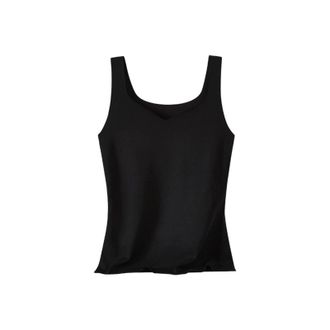 Generic Thermal Shirts For Women Base Layer Ultra Soft Lined Sleeveless Top Thermal Underwear Winter Cold Weather Camisole Slip Top (Black, M)