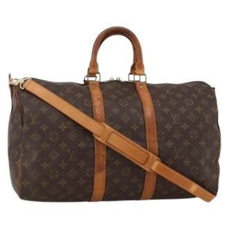 Louis Vuitton Pre-owned Weekend Bags, female, Brown, Size: ONE SIZE Pre-owned Keepall Bandouli&egrave;re 45