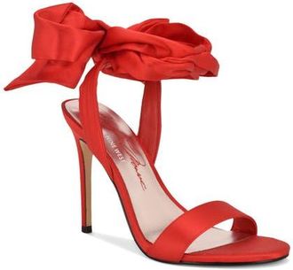 Nine West Mmonroe Ankle Wrap Sandal in Red at Nordstrom, Size 6.5