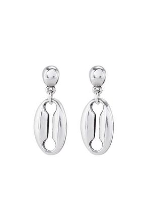 UNOde50 Link Shape Drop Earrings in Silver at Nordstrom