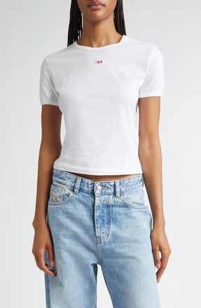 Diesel T-Uncutie-Long-D Slim Fit T-Shirt in White at Nordstrom, Size Medium