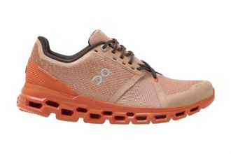 On Womens Cloudstratus Running Shoe In Rosebrown/fare