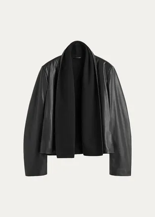 Toteme Scarf Leather Jacket